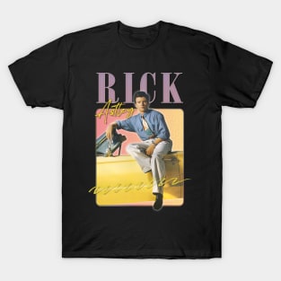 Rick Astley -- 80s Vibin' Aesthetic Design T-Shirt